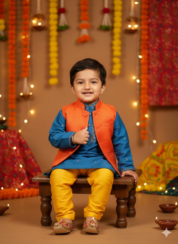 👦 2 Years Boy – Traditional Ethnic Look