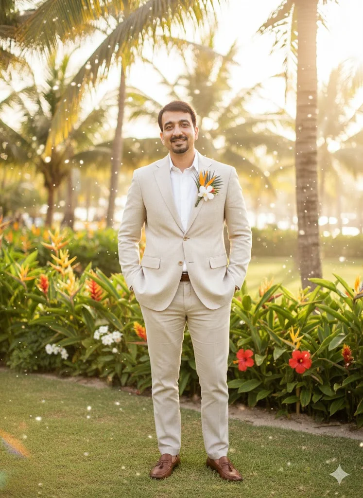 Home 18 Brazil Groom – Tropical Wedding Poster Prompt