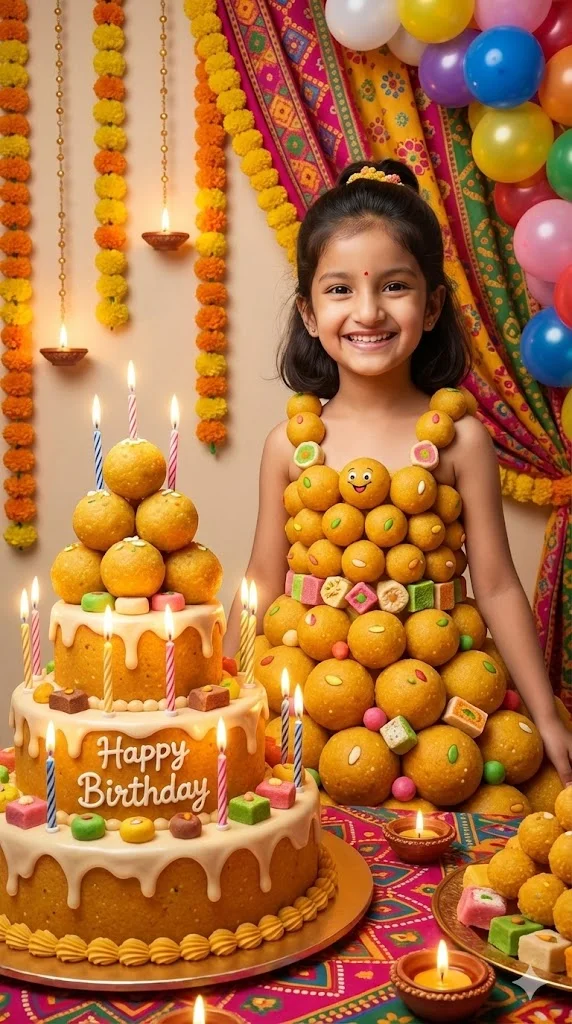 Humari mini Laddu Princess ka sweet birthday celebration