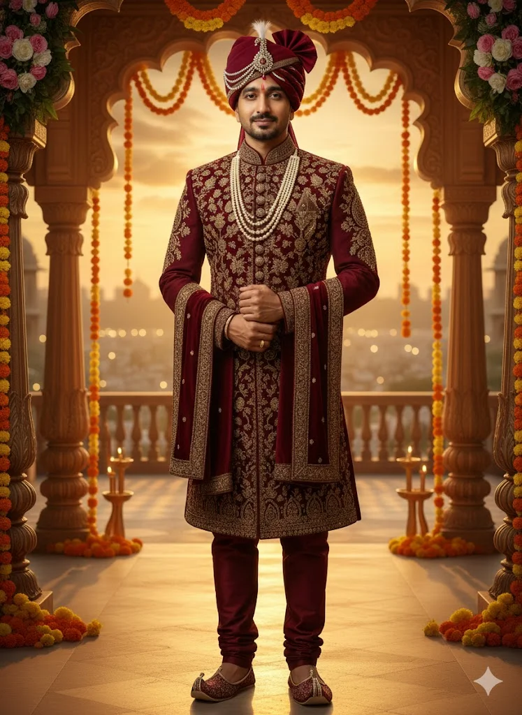 Home 15 Indian Groom – Wedding Album Poster Prompt