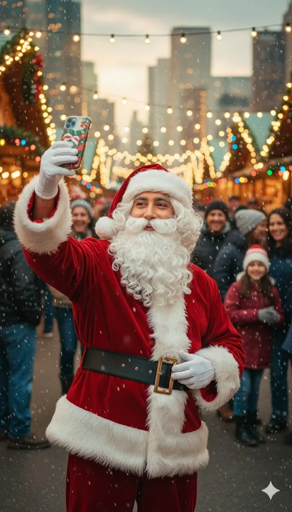 Santa Taking Selfie