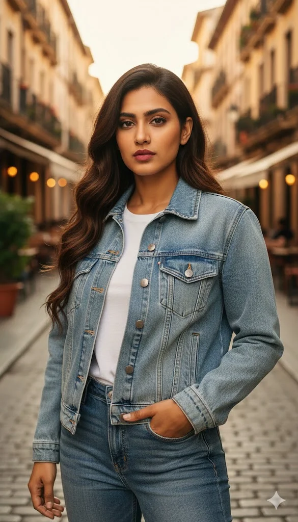 Spain – Light Blue Washed Denim Jacket