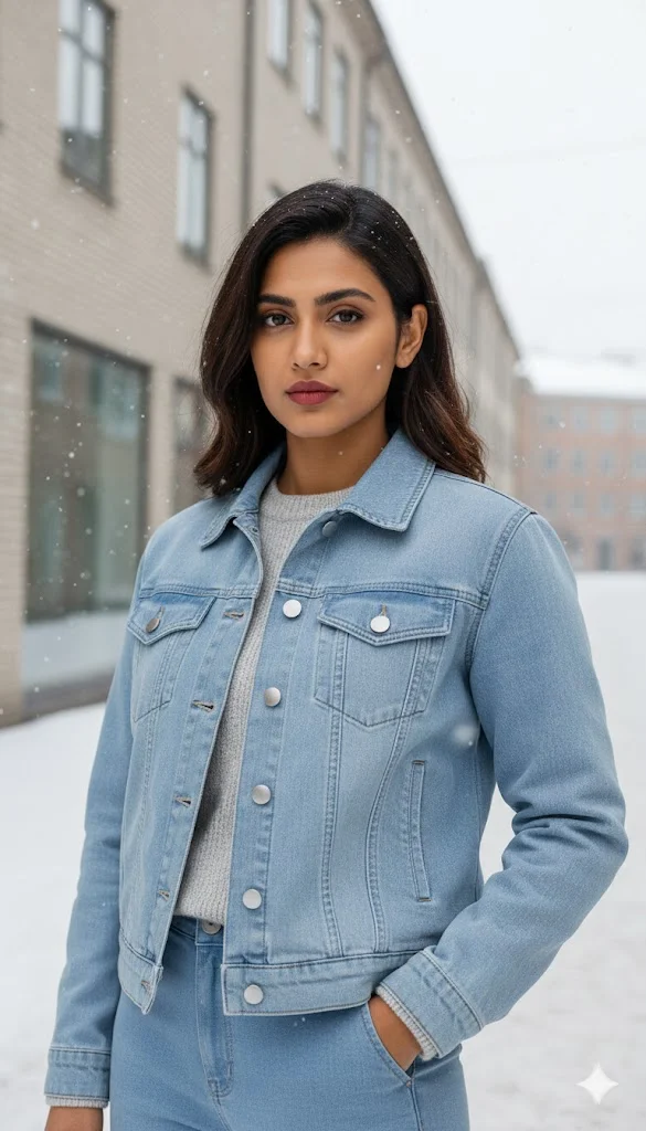 Sweden Ice Blue Denim Jacket
