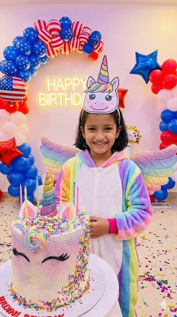 Tiny unicorn, big magic! Birthday vibes on full sparkle mode!