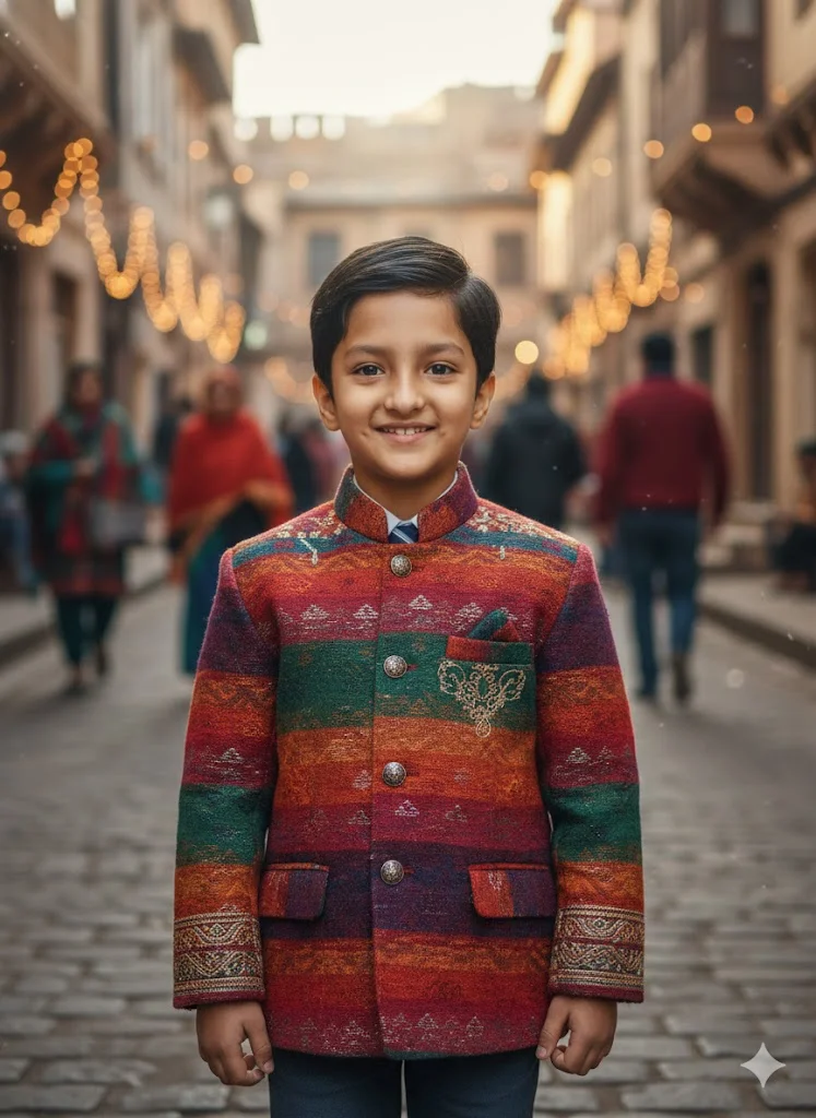 India Bright Ethnic Winter Jacket