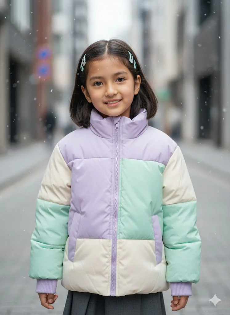 Japan Minimal Cute Puffer Jacket