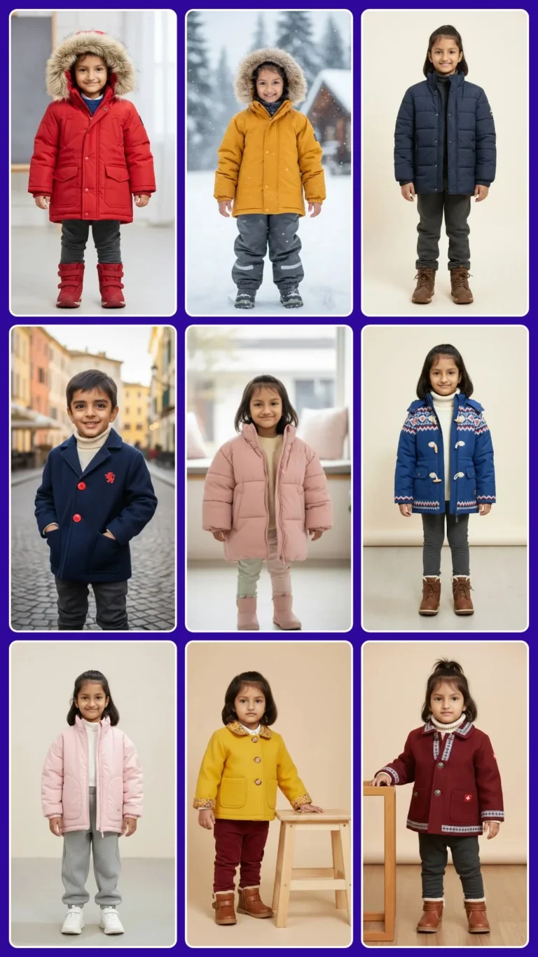 kids winter wear showcase warm jackets