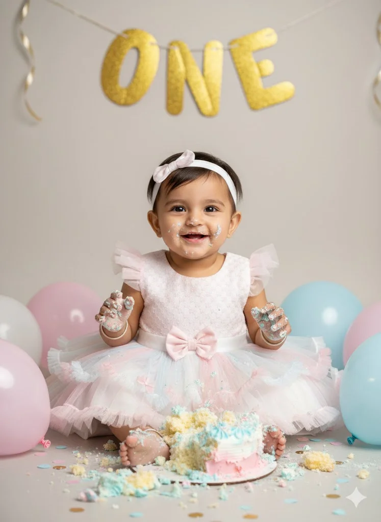 1 Year Birthday – USA Princess Doll Dress