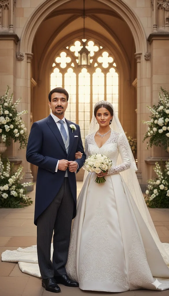 UK Couple – Royal British Wedding Album Poster Prompt