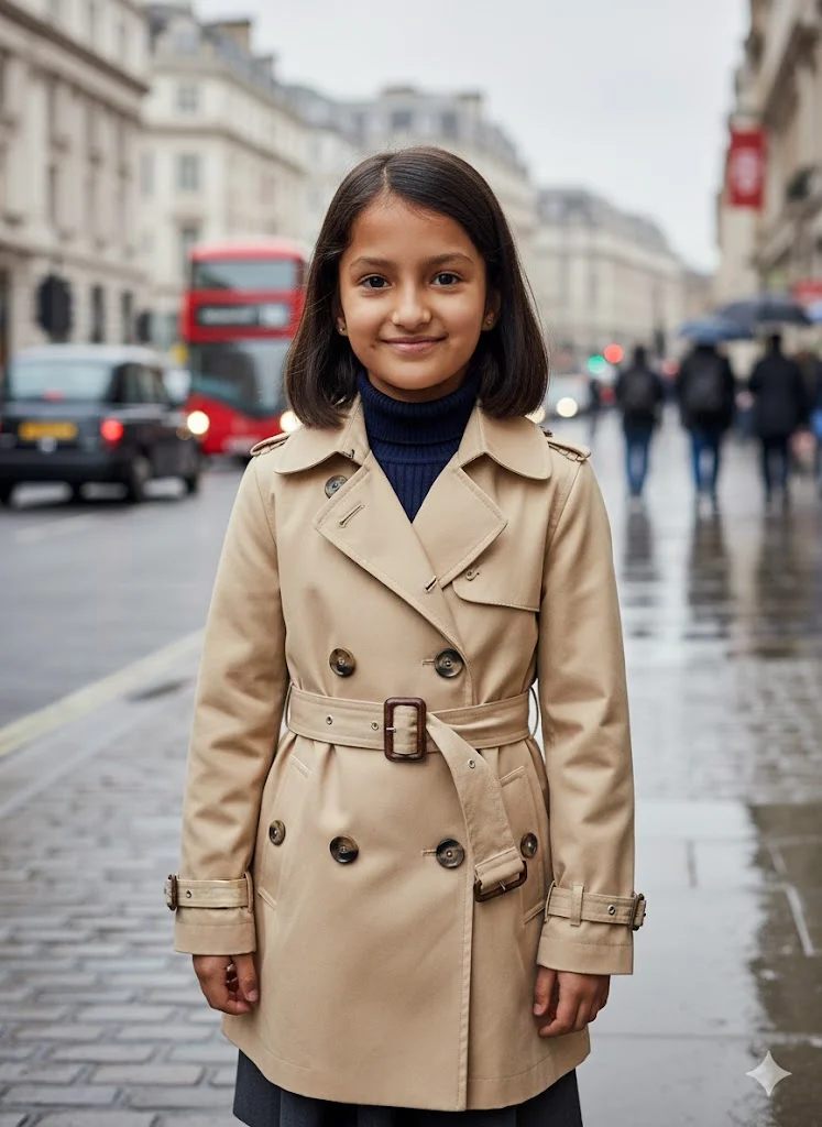 United Kingdom Classic Trench-Style Winter Jacket