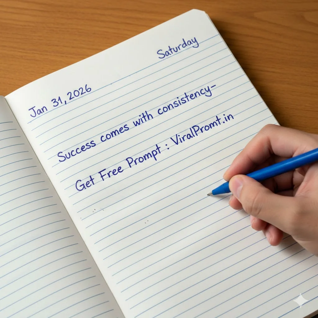 Blue Pen School Notebook