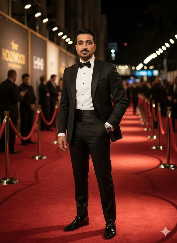 Classic Black Tuxedo – Red Carpet Look