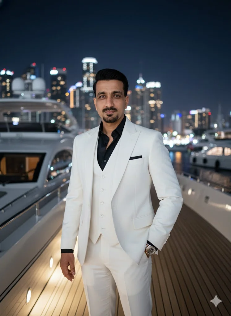 Classic White Suit – Iconic Hollywood Style