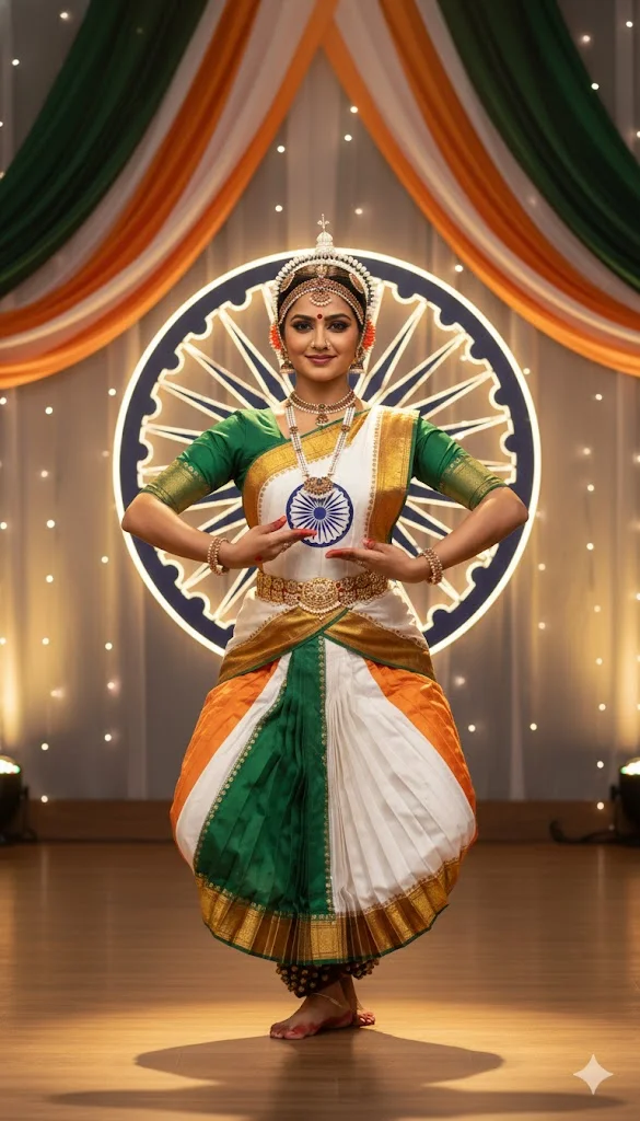 Home 27 Classical Dance Patriotic Look