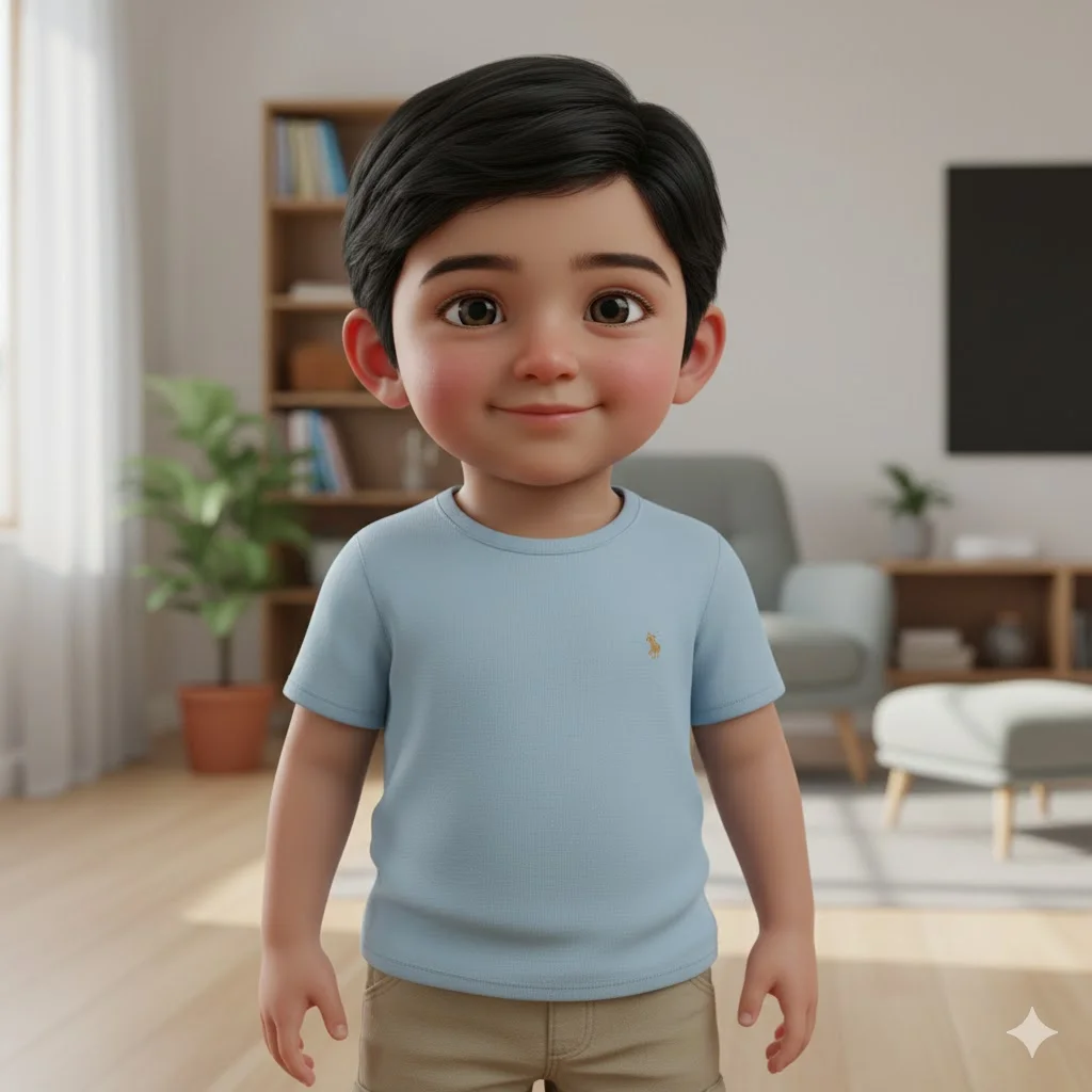 Cute Baby Boy – Soft Smile Portrait