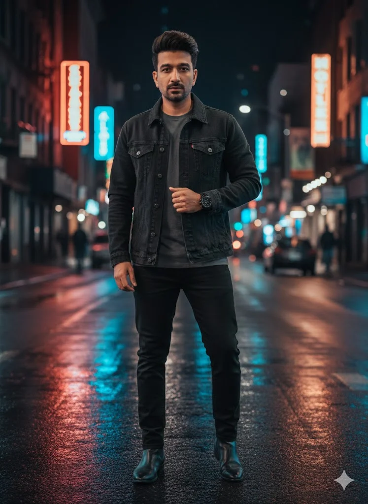 Modern Denim & Jacket Look