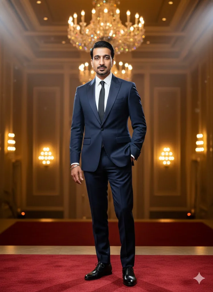Navy Blue Designer Suit – Award Night