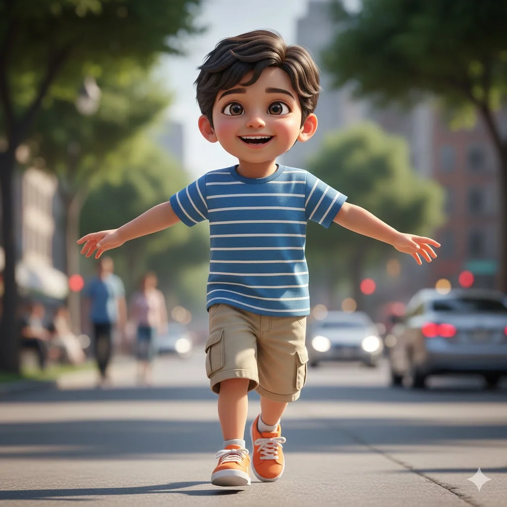 Outdoor Natural Light Kid Portrait