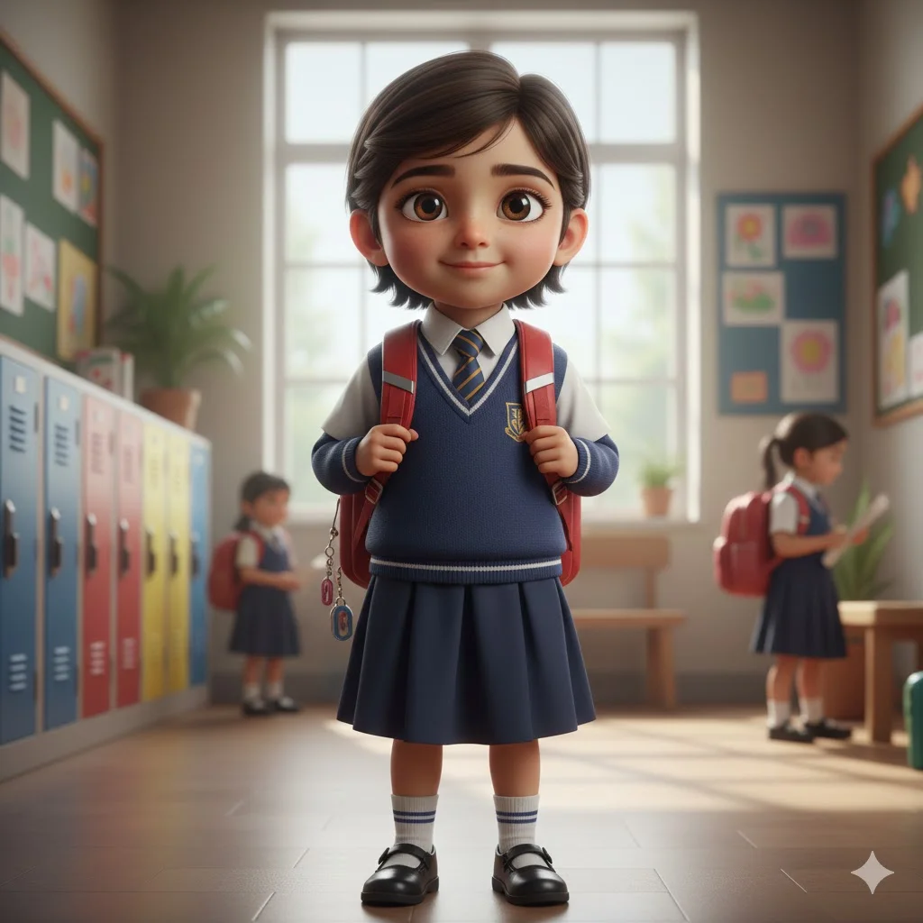 School Uniform Kid Look