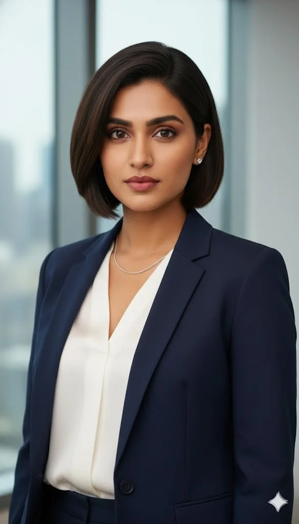 Short Bob Cut – Modern Professional Look