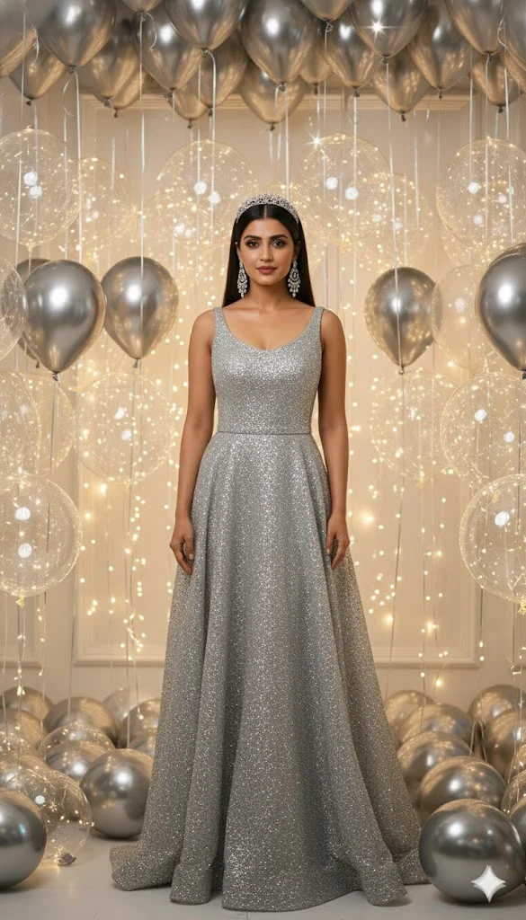 Silver Shine Birthday Look