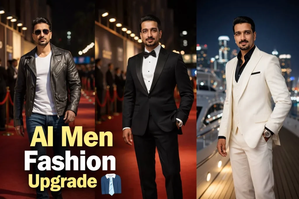Hollywood Style Men Photos Using Ai