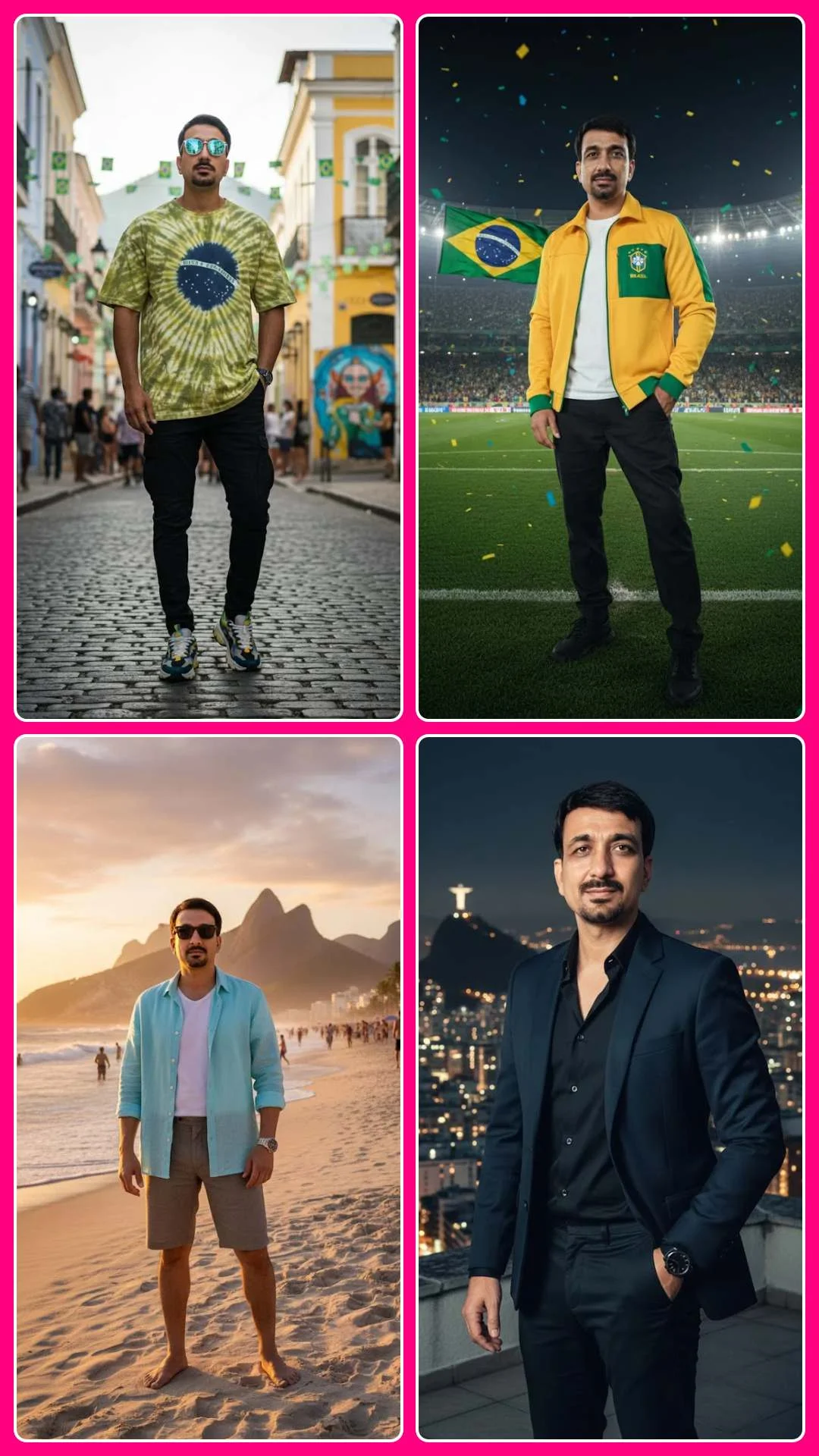 Modern Brazil Men 5 Fashion Prompt: Style, Power & Passion
