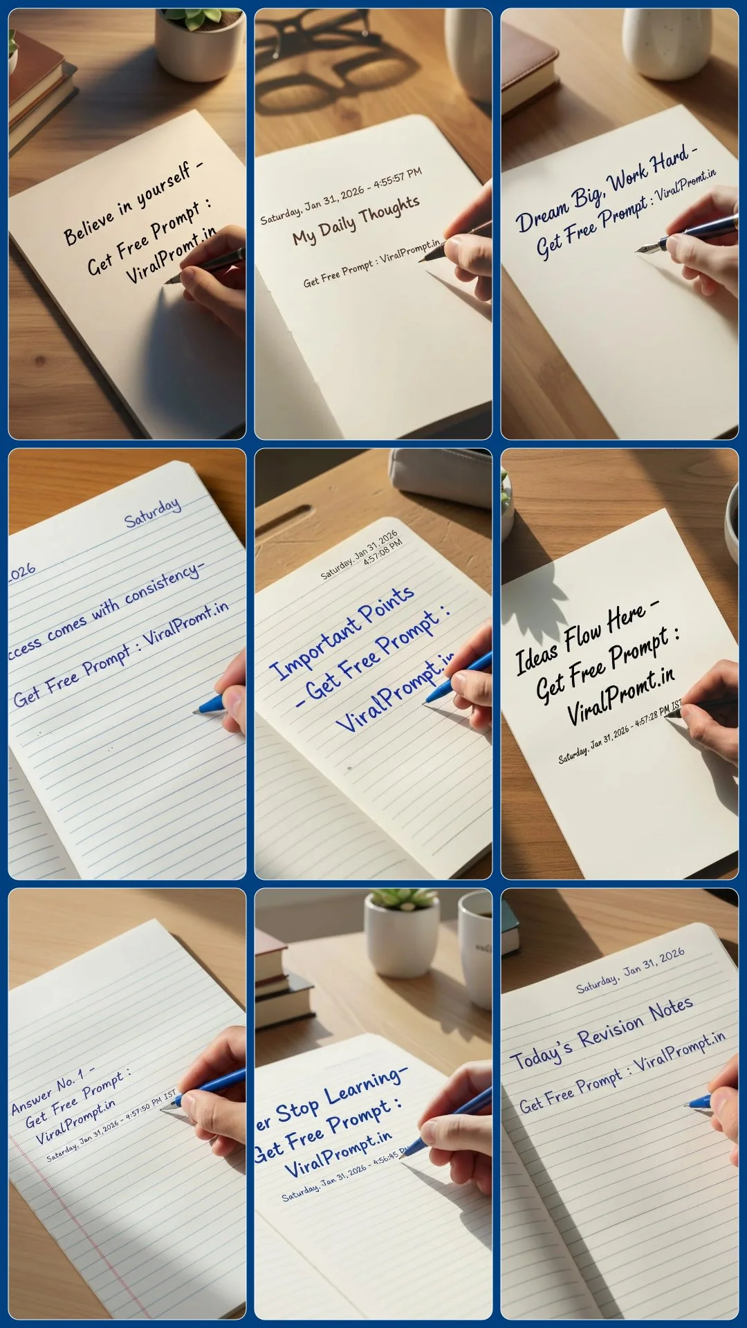 Ready To Use Human Handwriting Prompts