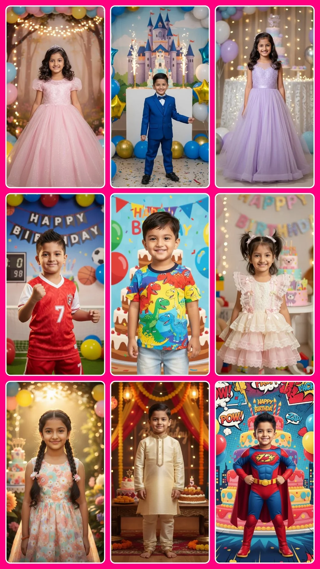 Ready To Use Kids Happy Birthday Prompts Pack