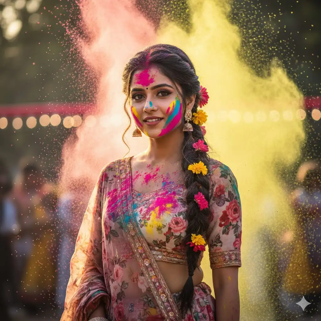 Floral Lehenga Festive Style
