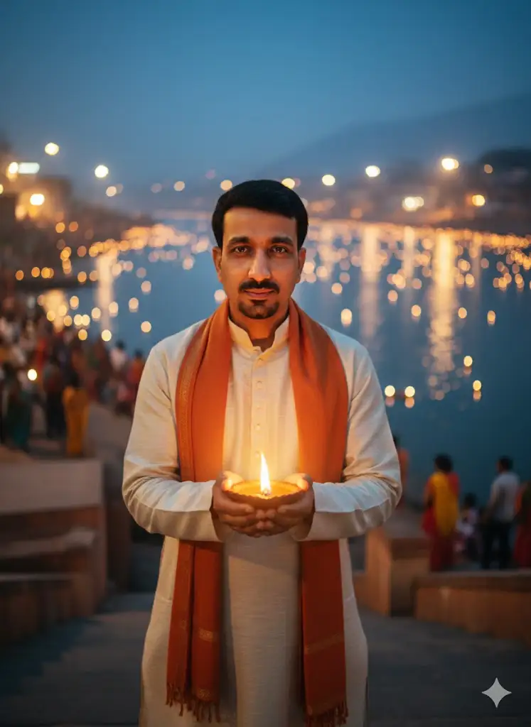 Ganga Aarti Style Scene