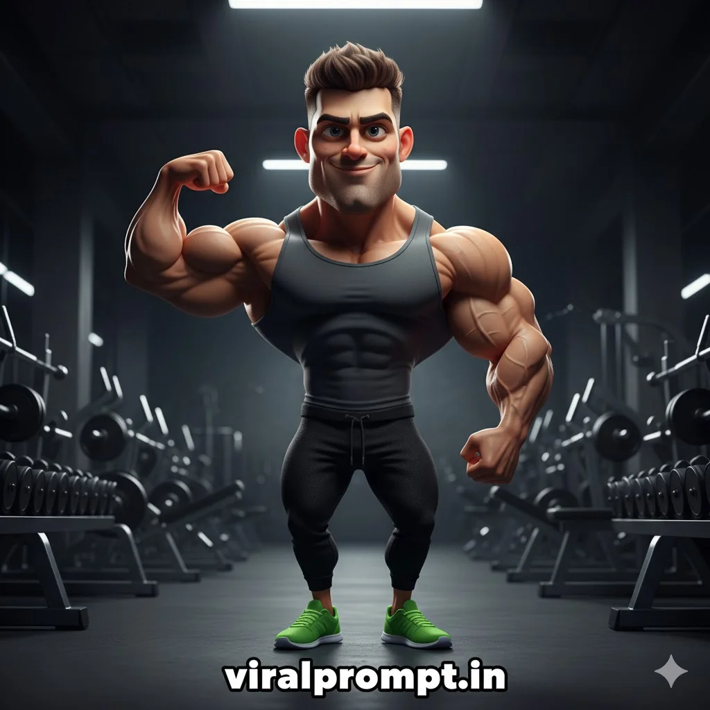 Gym Beast Caricature