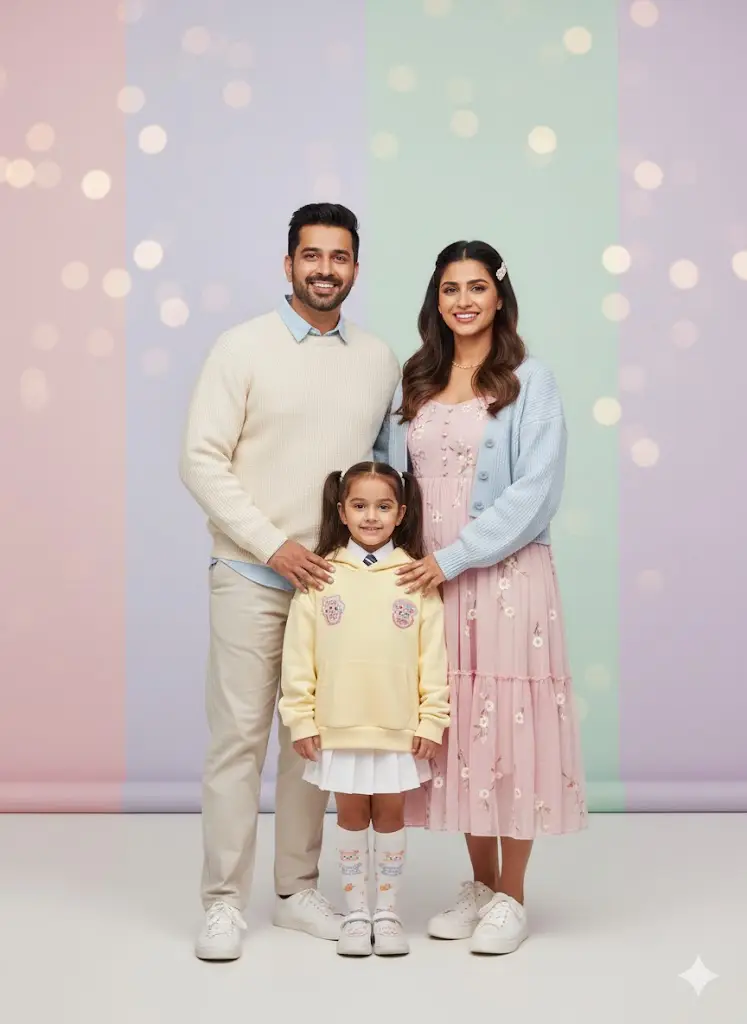 Korean Aesthetic Cute Family