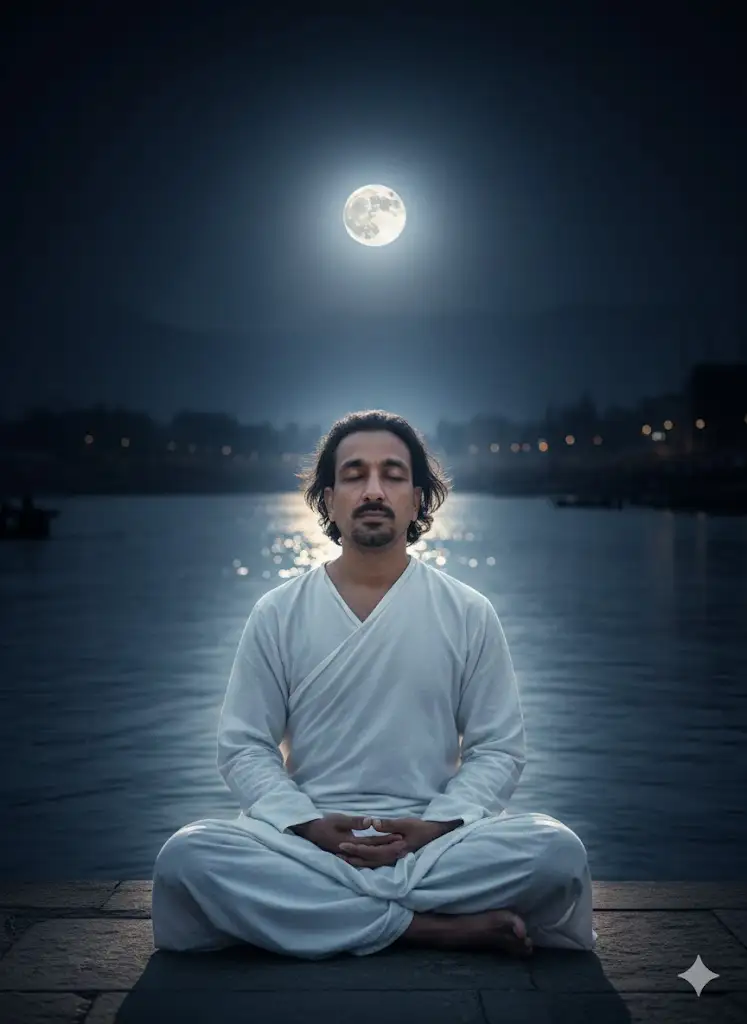 Meditation Under Full Moon