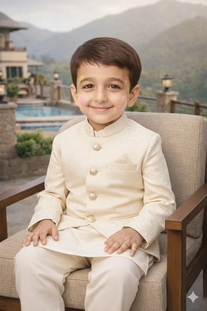 Kids Photo Prompts 9 Mini Sherwani Boy