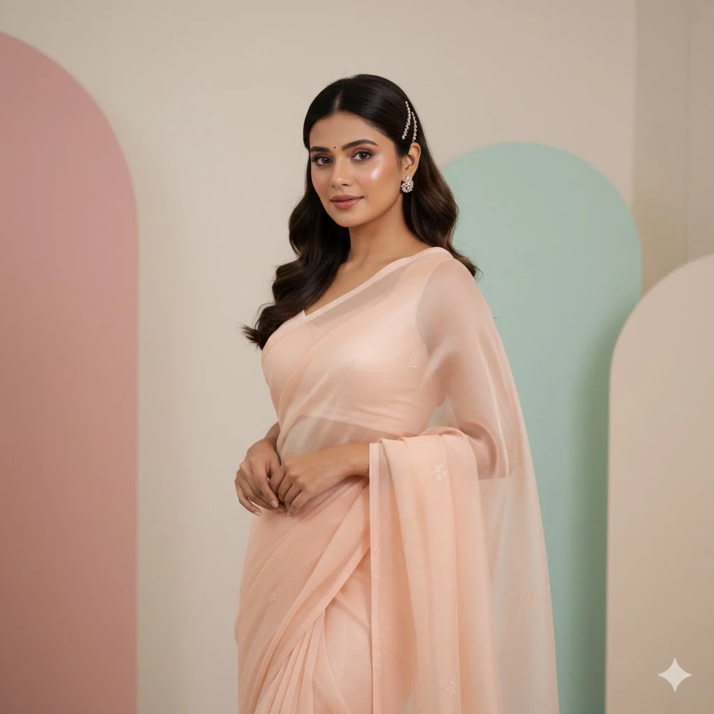 Pastel Organza Modern Look