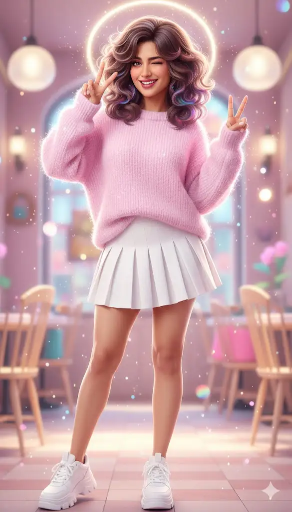 Soft Anime Inspired Hairstyle