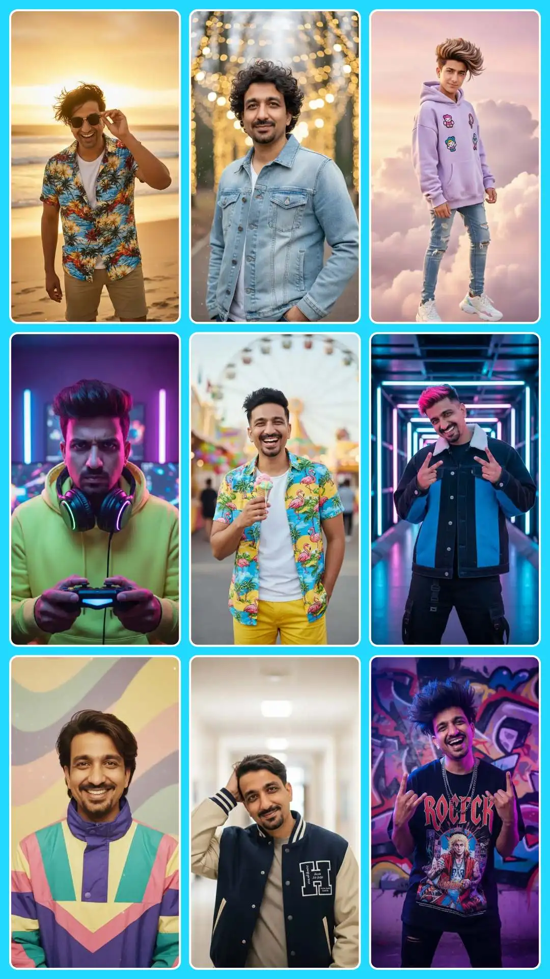 Funny Young Boy Hairstyle Ai Prompt Pack