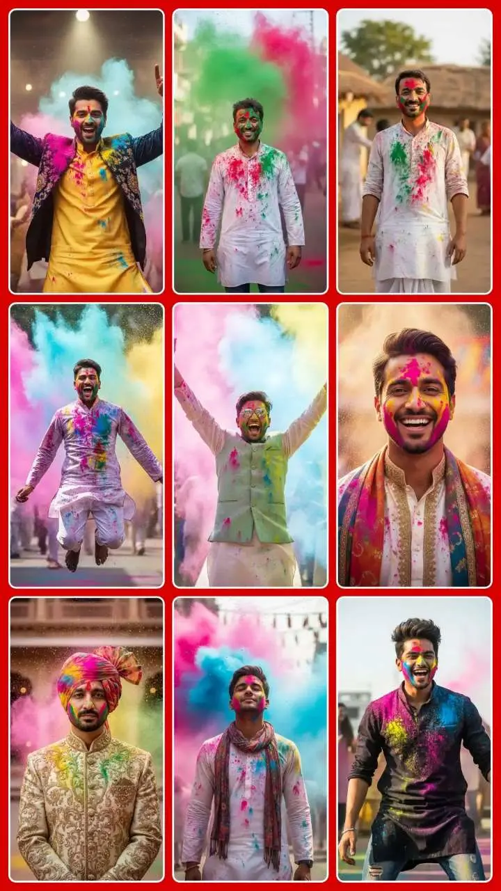 Holi Prompt Gemini For Boy