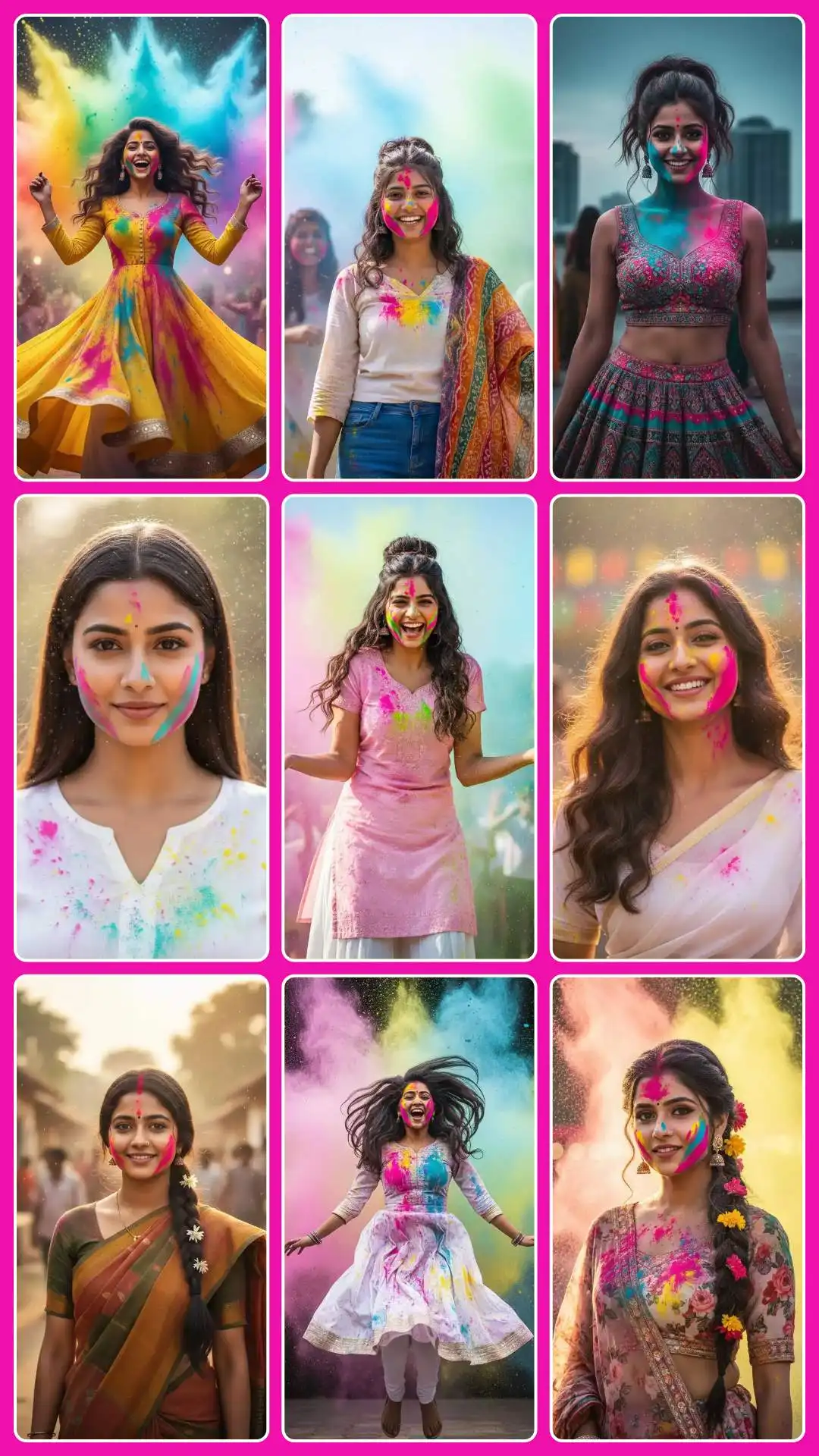 HOLI PROMPTS FOR WOMAN