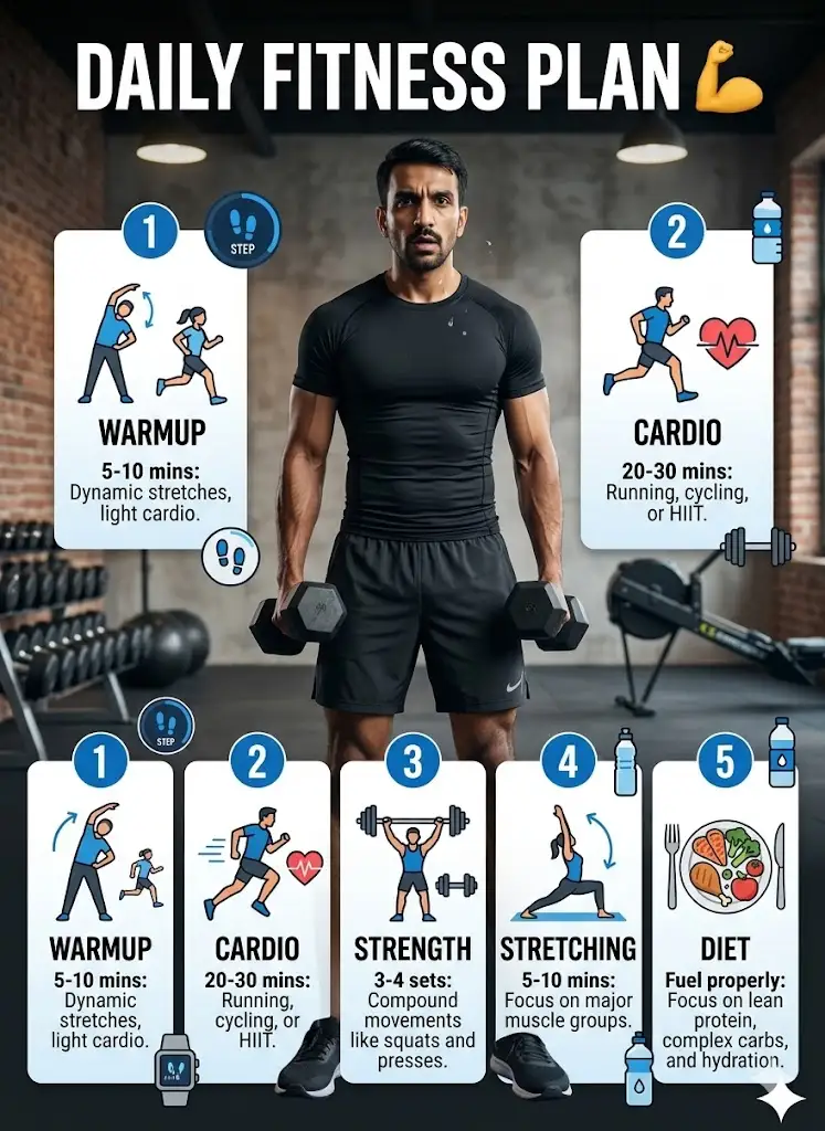 Fitness Routine Infographic
