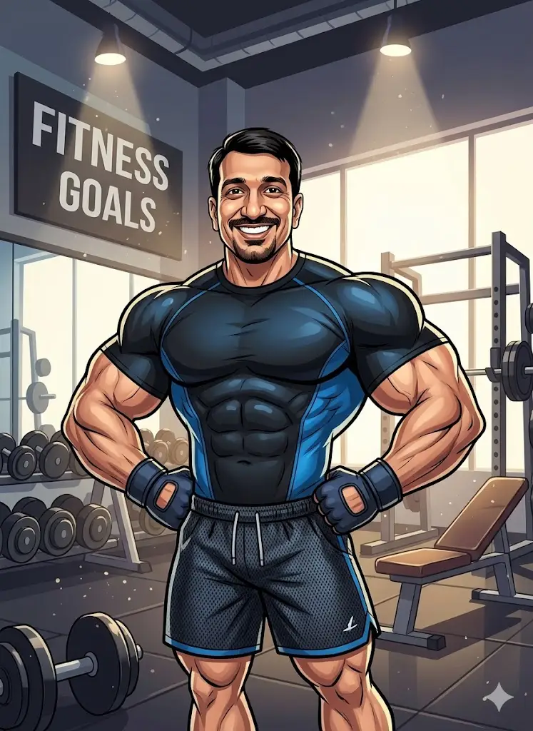 Fitness Trainer Caricature