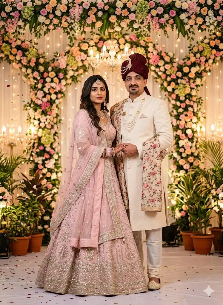 Floral Garden Wedding Stage