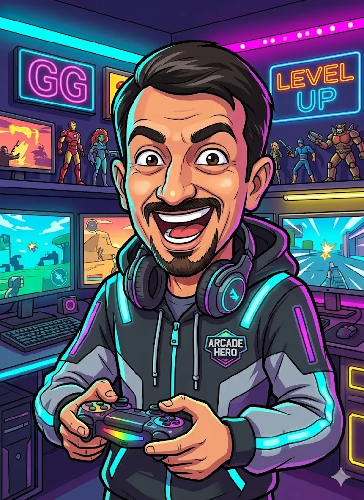 Gamer Caricature
