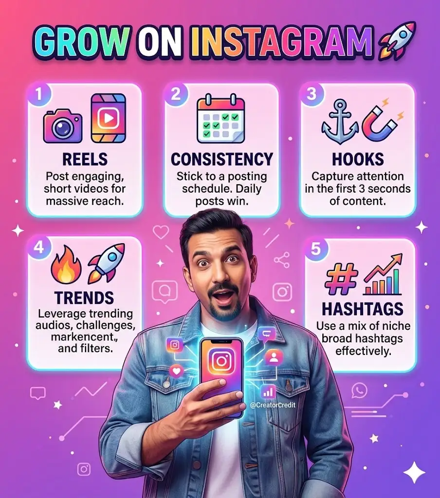 Instagram Growth Infographic