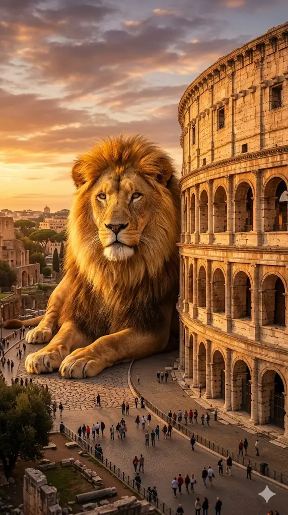 Home 45 Lion at Colosseum