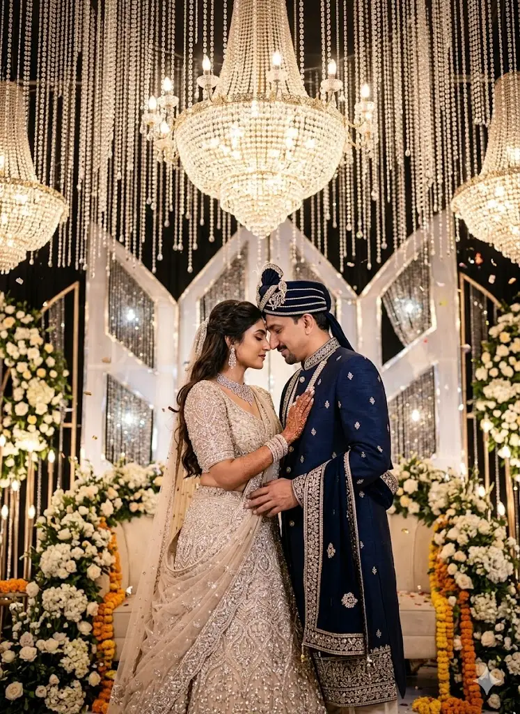 Luxury Crystal Wedding Stage