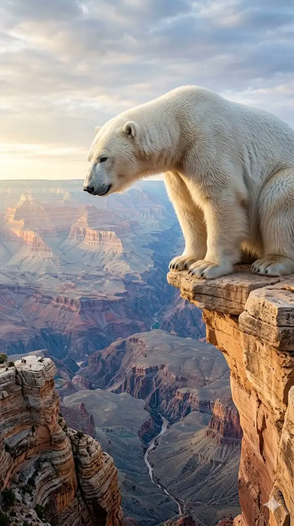 Home 46 Polar Bear at Grand Canyon