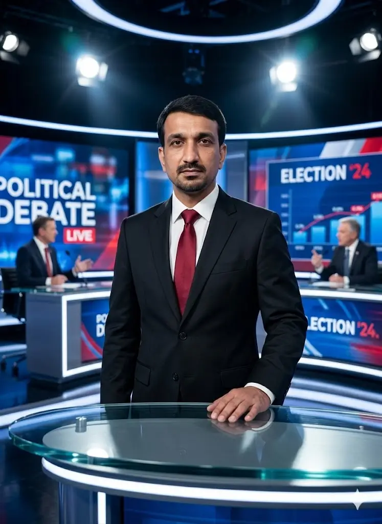 Political Debate Show Anchor