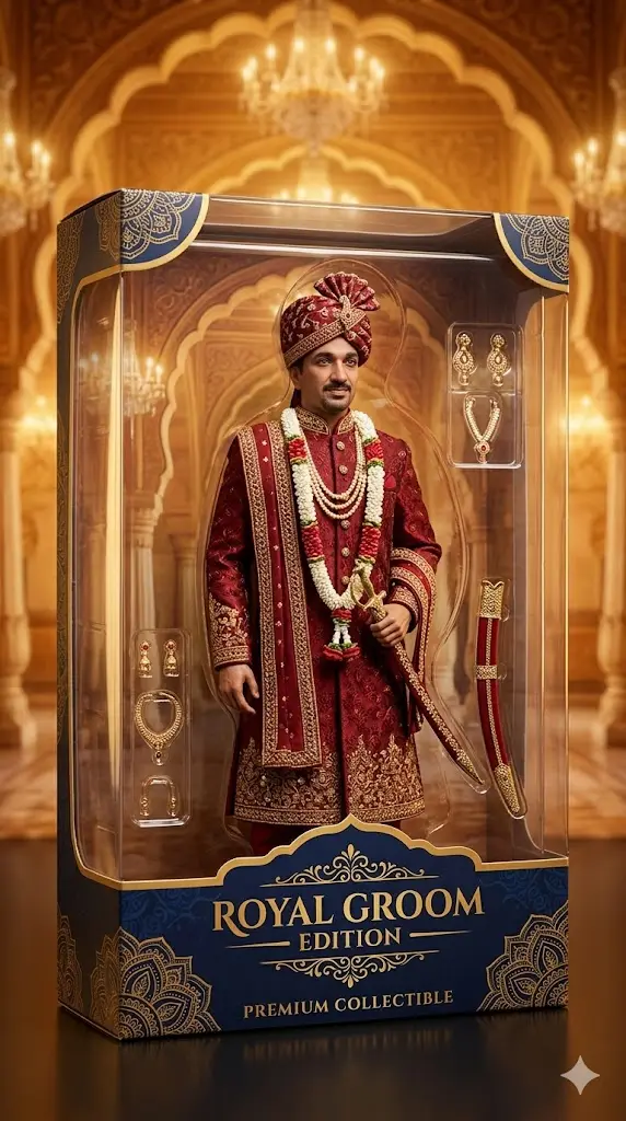 Home 7 Royal Indian Groom Figure